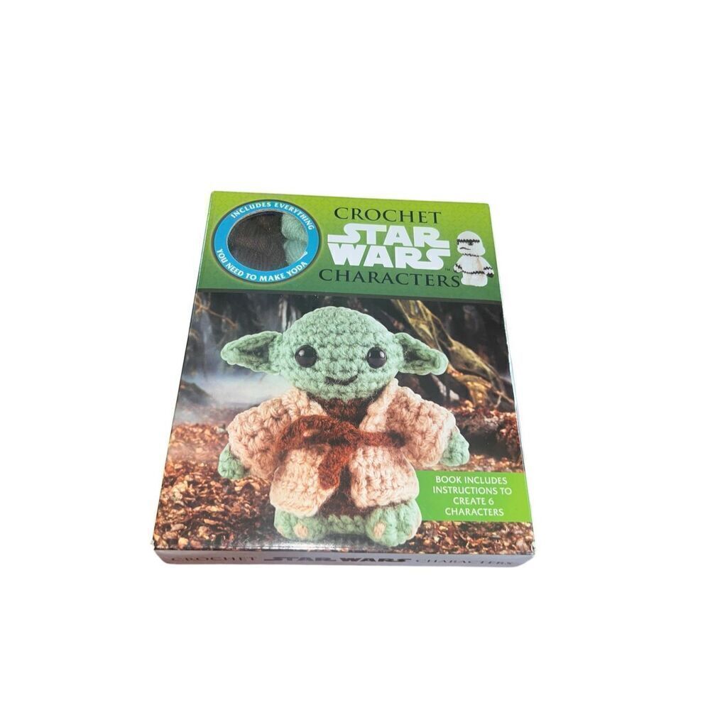Star Wars Yoda + 5 Character Book/Kit-New Disney Lucasfilm Crochet (The Force)